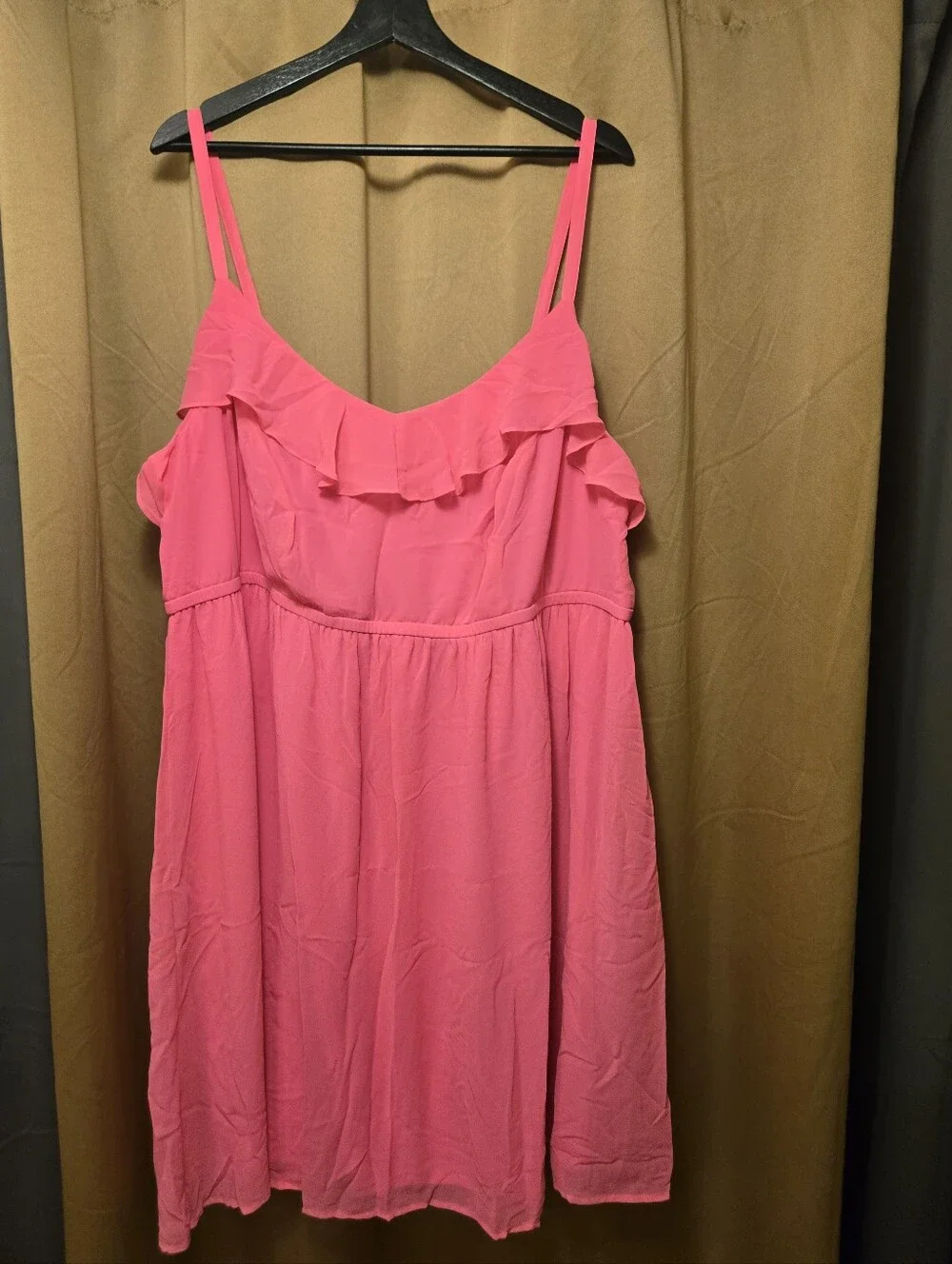 Torrid Ruffle Chiffon Skater Mini Dress Size 4